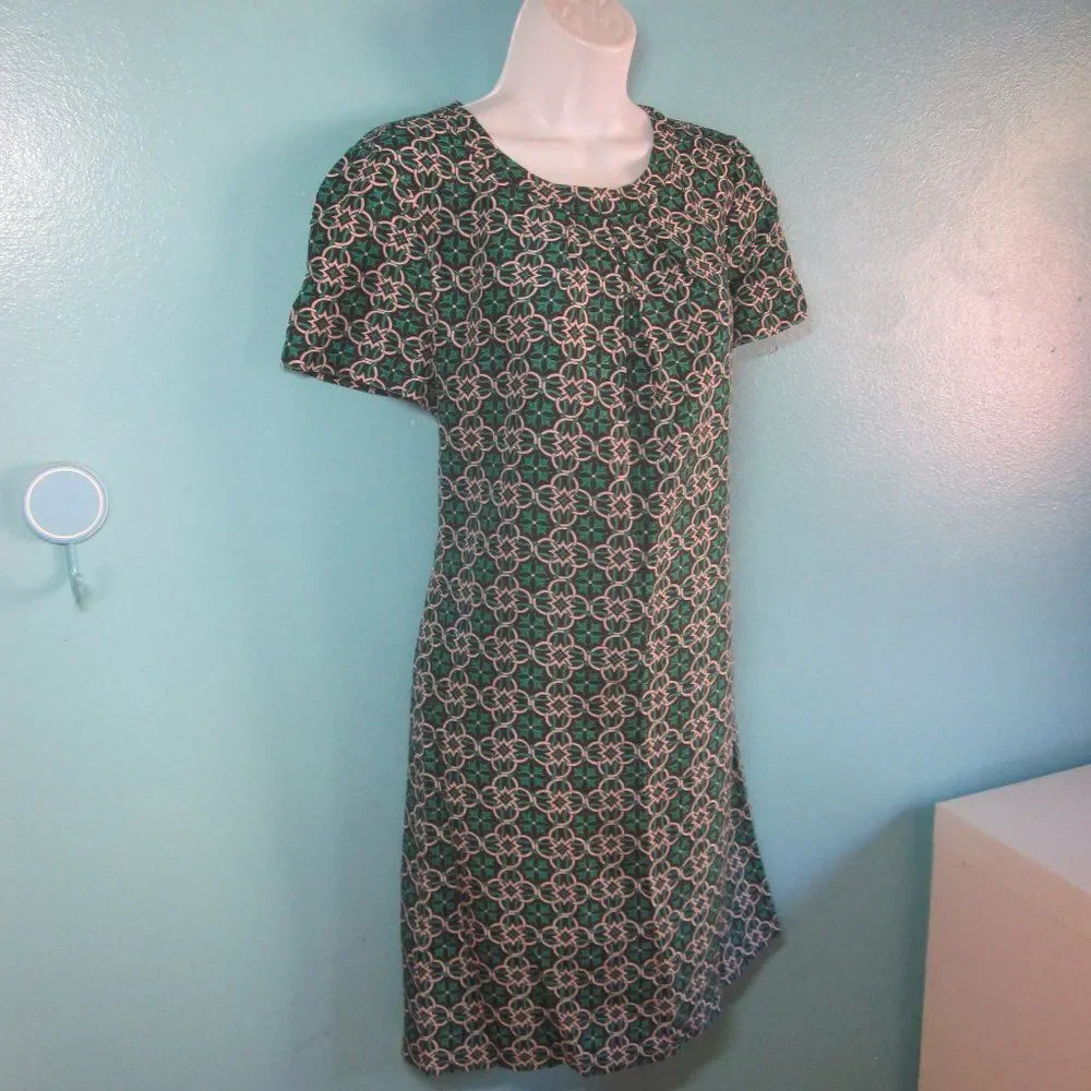 J Crew "Swoop" Silk A-Line Dress Size 6 - Picture 3 of 15